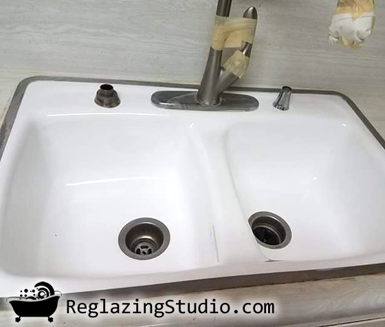 dual sink refinishing color california